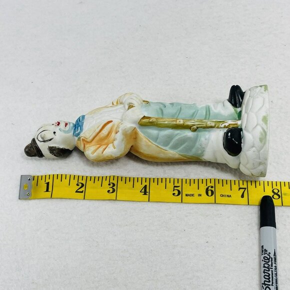 Vintage Clown Joker Figurine Bozo Circus Tuxedo Man Costume Stand Display Taiwan - Picture 6 of 10